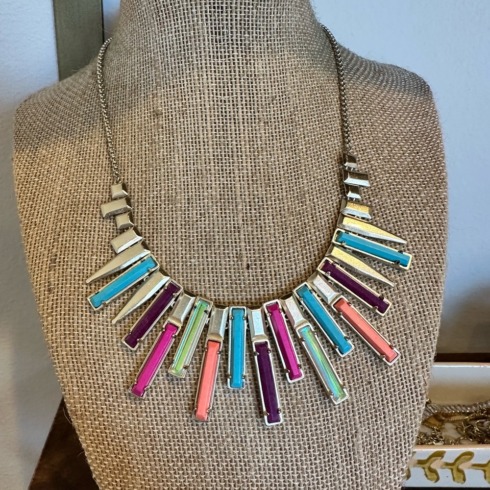 Kendra Scott Colorful Bar Necklace